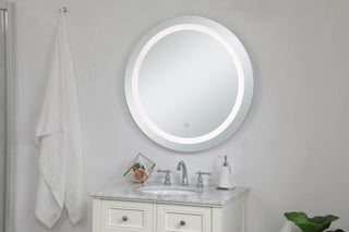 Helios 32 inch Hardwired LED mirror with touch sensor and color changing temperature 3000K/4200K/6400K