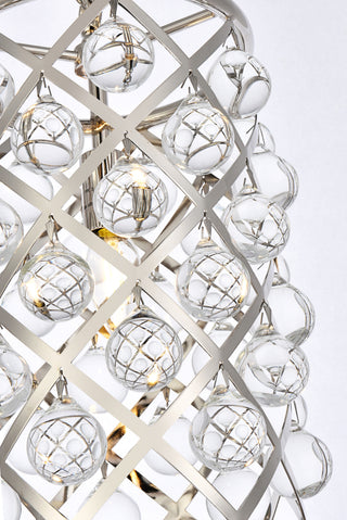 Madison 1 light polished Nickel Pendant Clear Royal Cut Crystal
