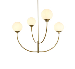 Nyomi 36 inch chandelier in Satin Gold