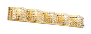 Ollie 5 light Brass and Clear Crystals wall sconce