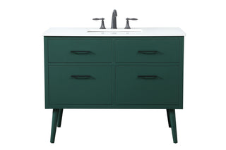 42 inch bathroom vanity in Green