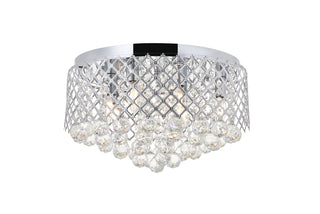 Tully 6 light Chrome Flush Mount