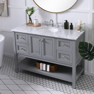 48 in. Single bathroom vanity set in Grey