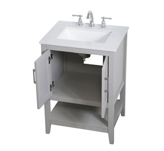 24 inch Single Bathroom Vanity in Grey