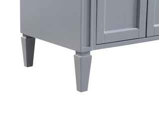 60 In. Double Bathroom Vanity Set In Grey