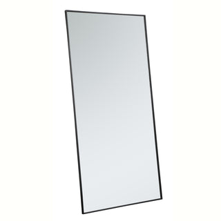 Metal frame rectangle mirror 36 inch in Black