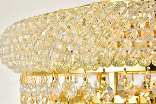 Primo 6 light Gold Flush Mount Clear Royal Cut Crystal