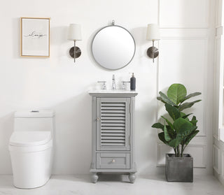 19 inch Single bathroom vanity in grey