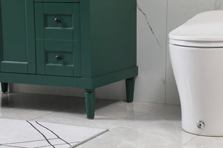 36 inch Single bathroom vanity in green