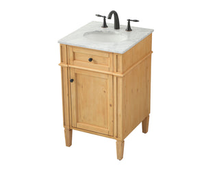 21 inch Single bathroom vanity in natural wood