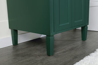 24 inch Single bathroom vanity in green