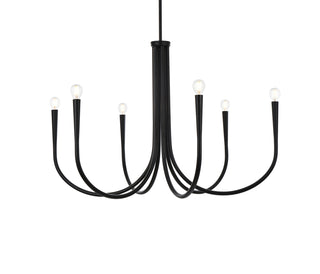 Layne 36 inch chandelier in Black