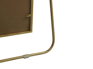 Metal Frame Rectangle Full Length Mirror 30x72 Inch in Brass