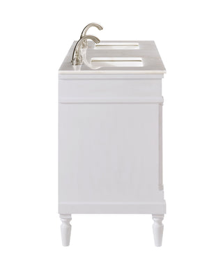 60 In. Single Bathroom Vanity Set In Antique White