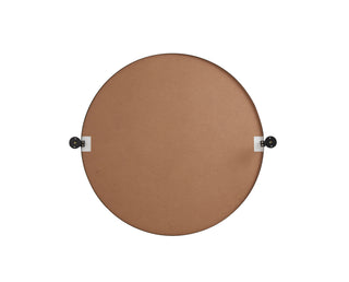 Round pivot mirror 30 inch in black