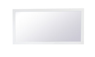 Aqua rectangle vanity mirror 72 inch in White