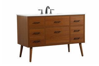 48 inch Single bathroom vanity in teak