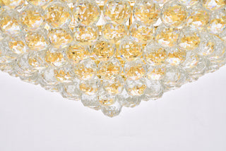 Primo 42 light Gold Chandelier Clear Royal Cut Crystal