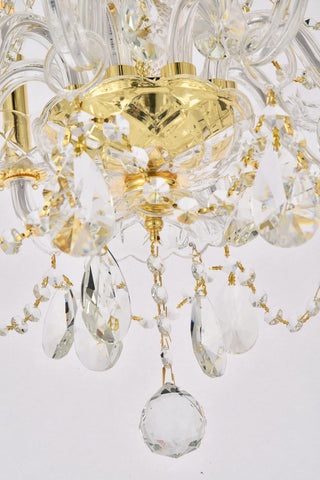 Princeton 8 light Gold Chandelier Clear Royal Cut Crystal