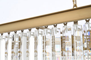 Sydney 34 inch square crystal chandelier in satin gold