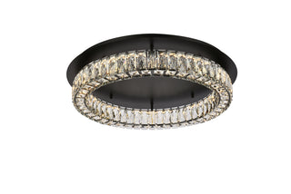 Monroe 26 inch LED Single flush mount in black