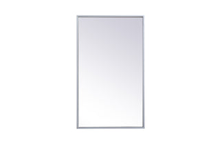 Metal mirror medicine cabinet 17 inch x 28 inch in silver