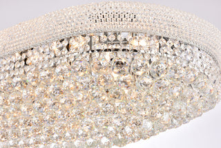 Primo 24 light Chrome Flush Mount Clear Royal Cut Crystal