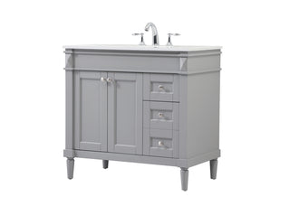 36 inch Single bathroom vanity in grey