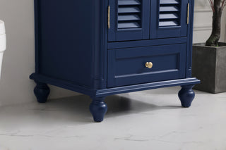 24 inch Single bathroom vanity in blue