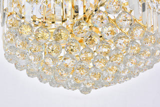 Corona 15 light Gold Chandelier Clear Royal Cut Crystal