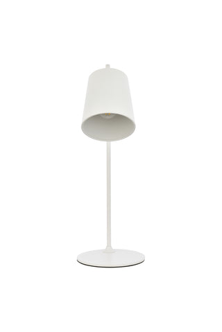 Leroy 1 light white table lamp