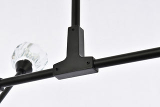 Zayne 10 Light Pendant in Black