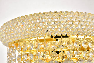 Primo 2 light Gold Wall Sconce Clear Royal Cut Crystal