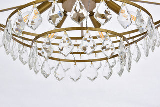 Ella 28 inch pendant in brass