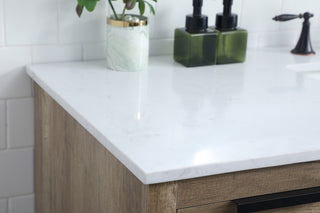 54 Inch SIngle Bathroom Vanity In Natural Oak