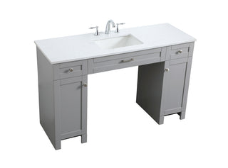 54 Inch ADA Compliant Bathroom Vanity In Grey