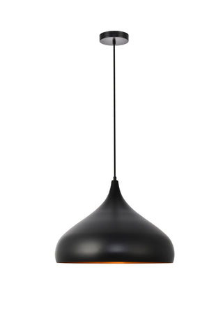 Circa Collection Pendant D16.5in H12in Lt:1 Black Finish