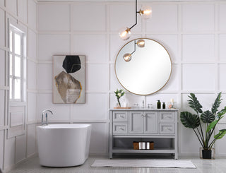 48 inch Single bathroom vanity in natural wood