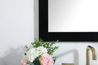 Aqua vanity mirror 24x36 inch in black