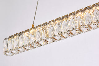 Monroe 31 inch LED linear pendant in gold