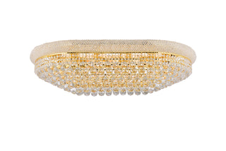 Primo 24 light Gold Flush Mount Clear Royal Cut Crystal