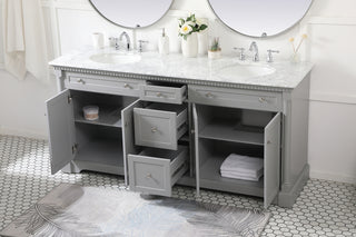 72 inch double bathroom vanity in Grey