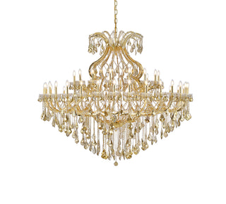 Maria Theresa 49 light Gold Chandelier Golden Teak (Smoky) Royal Cut Crystal