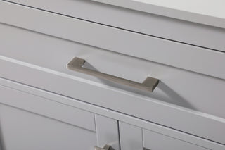 30 Inch Wide Bathroom Storage Freestanding Cabinet In Grey