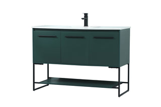 48 inch Single bathroom vanity in green