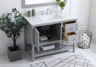42 inch Single Bathroom Vanity in Gray