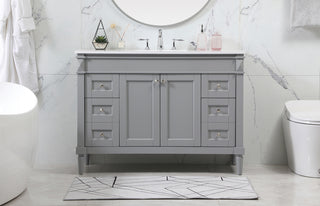 48 inch Single bathroom vanity in grey