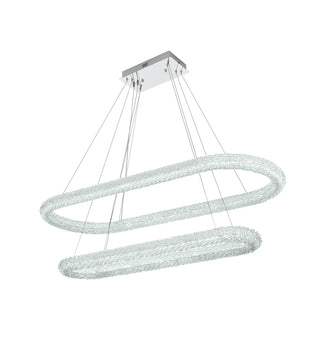 Bowen 51 inch Adjustable LED Chandelier in Chrome