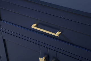 30 Inch Wide Bathroom Storage Freestanding Cabinet In Blue