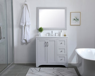 Aqua rectangle vanity mirror 24 inch in Grey